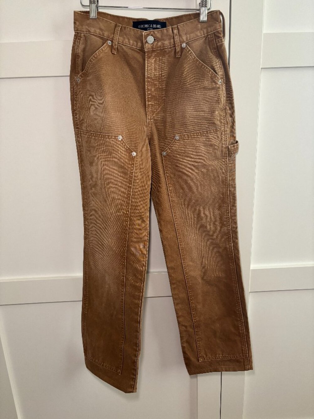 Veronica Beard Brown Relaxed Carpenter Jeans (#113)